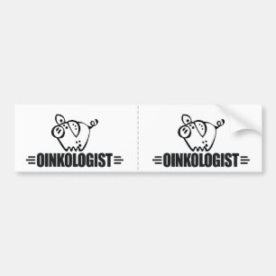 Funny Pig Bumper Sticker