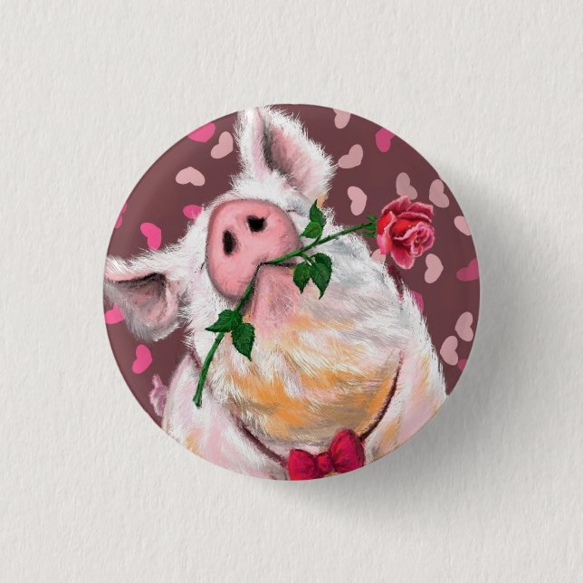 Funny Pig Button (Front)
