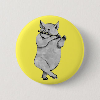 Funny Pig Button