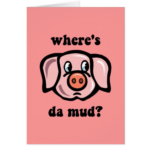 Funny pig cards (Front)