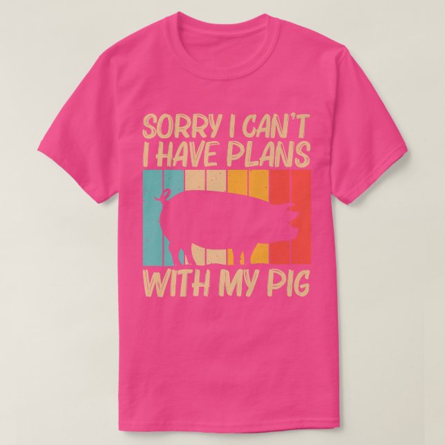 Funny Pig Design For Men Women Pig Farmer Farm Far T-Shirt (Design Front)