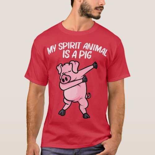 Funny Pig Design For Men Women Piglet Hog Piggy Fa T_Shirt