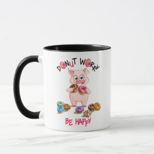 Funny Pig Donut Pun Mug