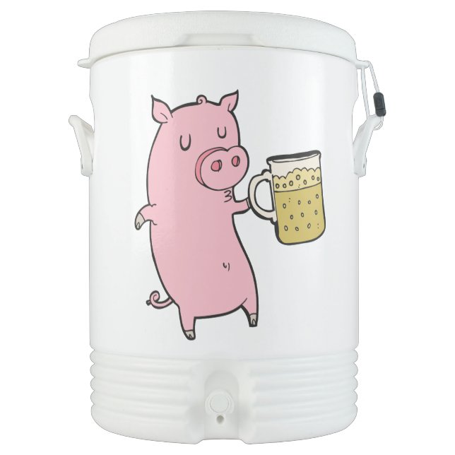 Funny Pig Drinking Beverage Cooler (Front)