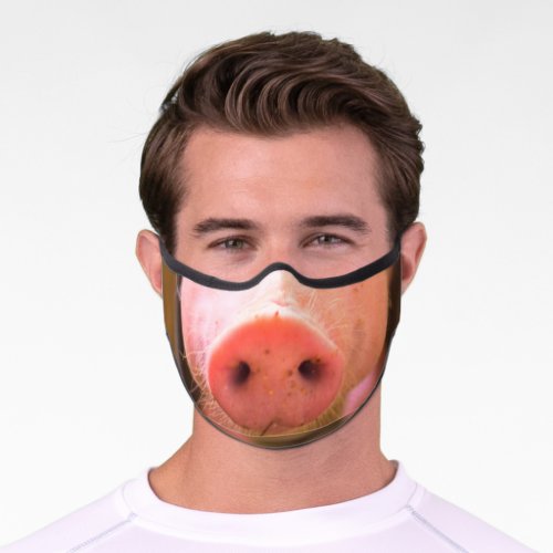 Funny Pig Face _ Snout _ Funny Premium Face Mask