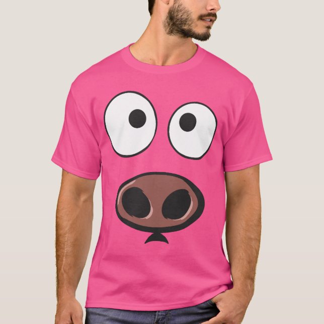 Funny Pig Face T-Shirt (Front)