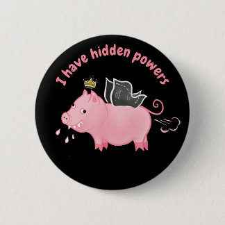 Funny Pig Fairy Cartoon - Cute Flying Pig Magic Button