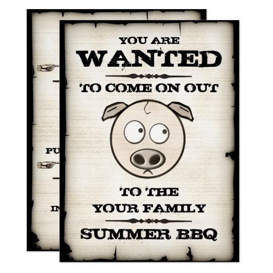 funny pig family bbq