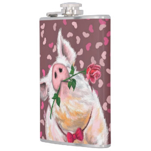 Funny Pig Flask