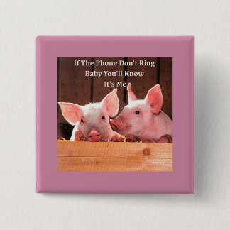 Funny Pig Memes with funny pig sayings and quotes Button