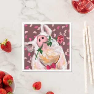 Funny Pig Napkins