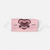 funny pig nose and mouth cartoon adult cloth face mask (Front, Folded)