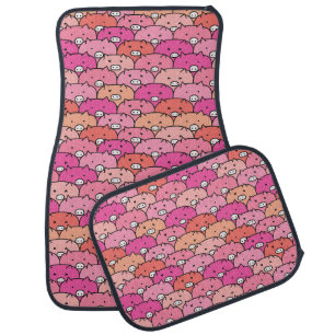 Funny Pig Pattern Car Floor Mat