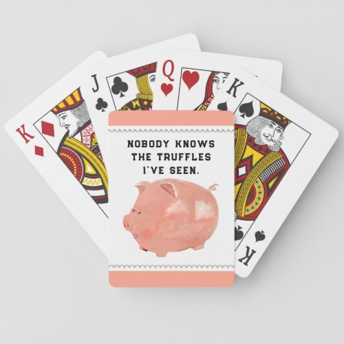 Funny Pig Poker Cards