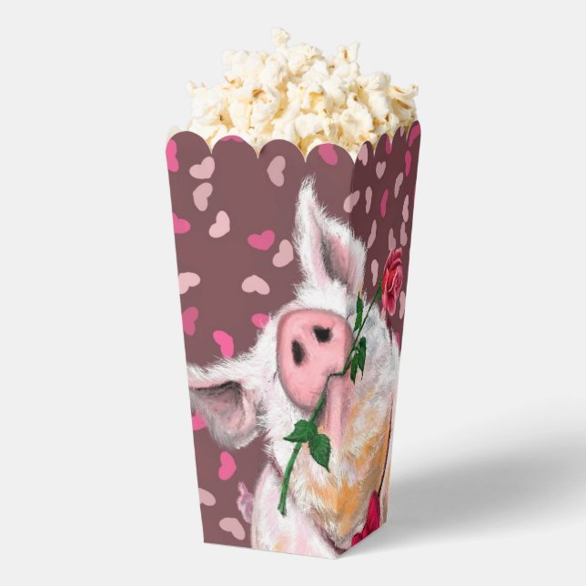 Funny Pig Popcorn Boxes (Popped)