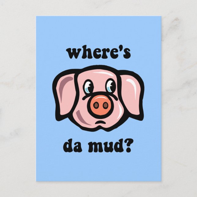 Funny pig postcard (Front)