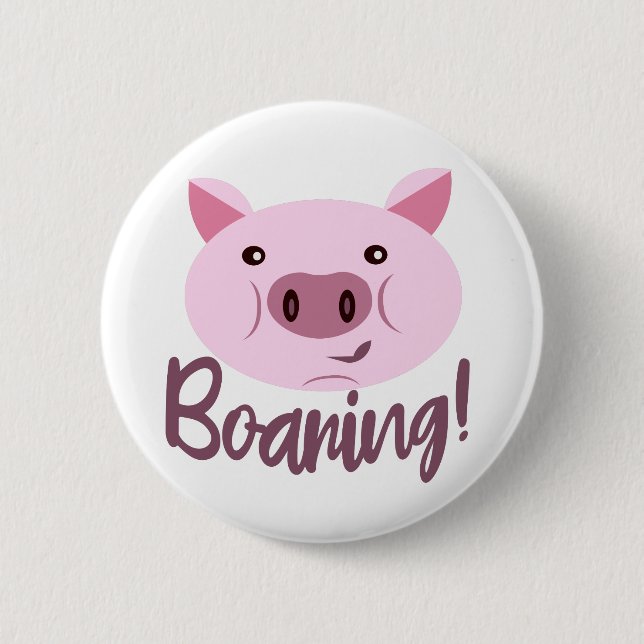 Funny Pig Pun Buttons - Buttons With Puns (Front)