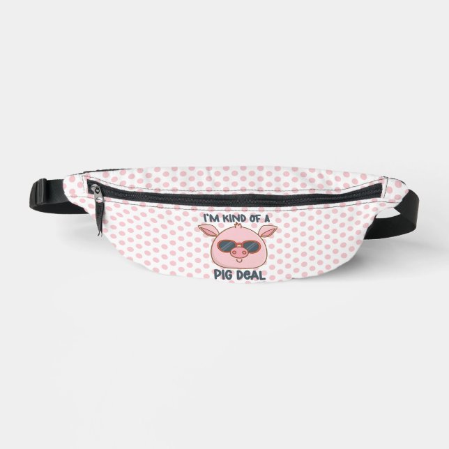 Funny Pig Pun  Fanny Pack (Front)