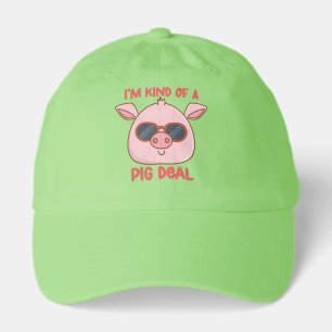 Funny Pig Pun  Hat