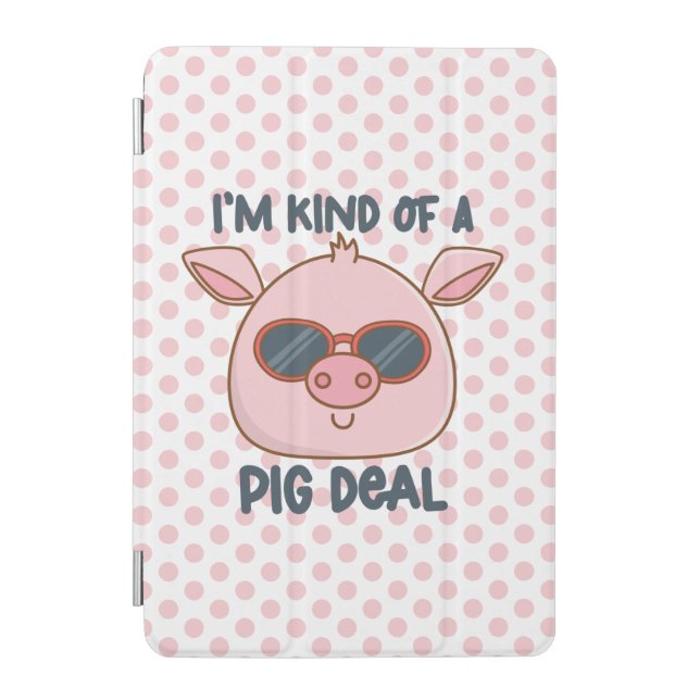 Funny Pig Pun iPad Mini Cover (Front)