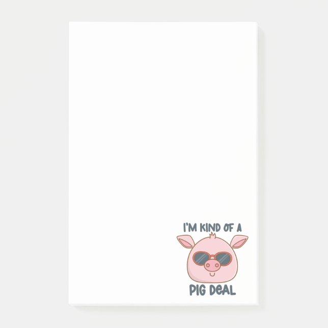 Funny Pig Pun Notes (Front)
