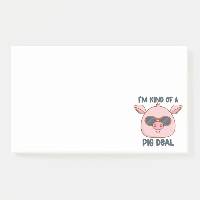Funny Pig Pun Notes (Front)