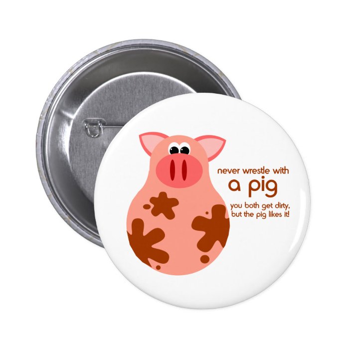 Funny Pig Quote button