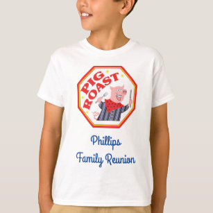 Funny Pig Roast Family Reunion T-Shirt