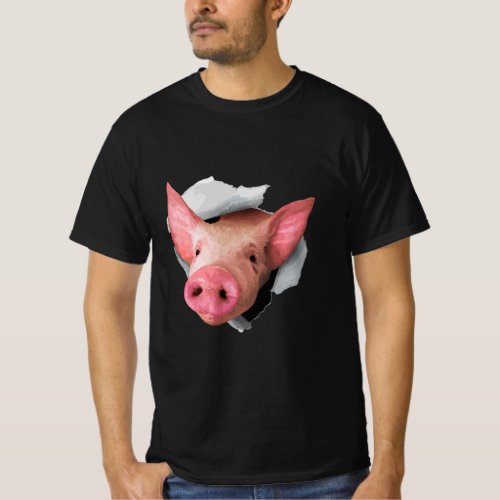 Funny Pig T Pig Lover  Farm Animal  Pig  T_Shirt