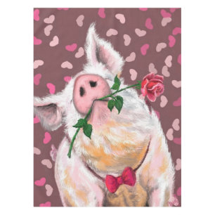Funny Pig Tablecloth