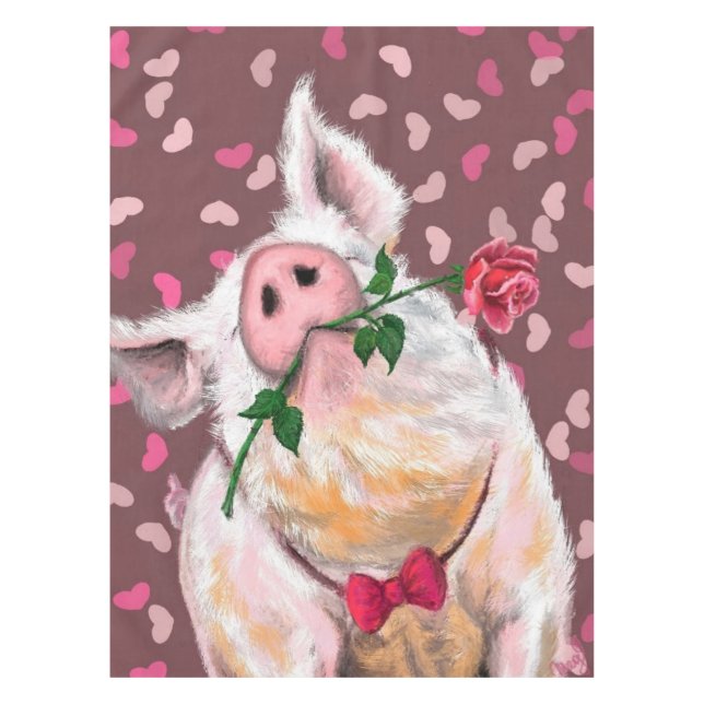 Funny Pig Tablecloth (Front)