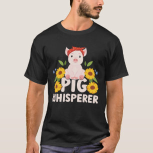 Funny Pig Whisperer Farm Piglet Pullover Hoodie