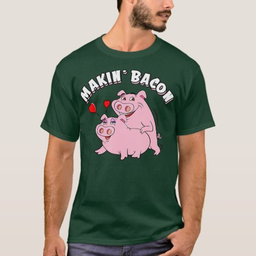 Funny Pigs Roast Making Bacon Smoking Grilling Me T_Shirt