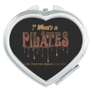 Funny Pilates Dipped in Chocolate Compact Mirror