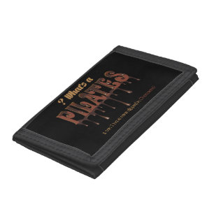 Funny Pilates Dipped in Chocolate Trifold Wallet