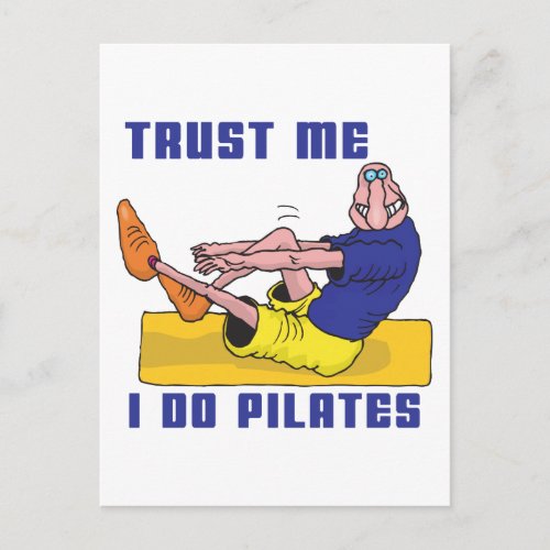 Funny Pilates Postcard