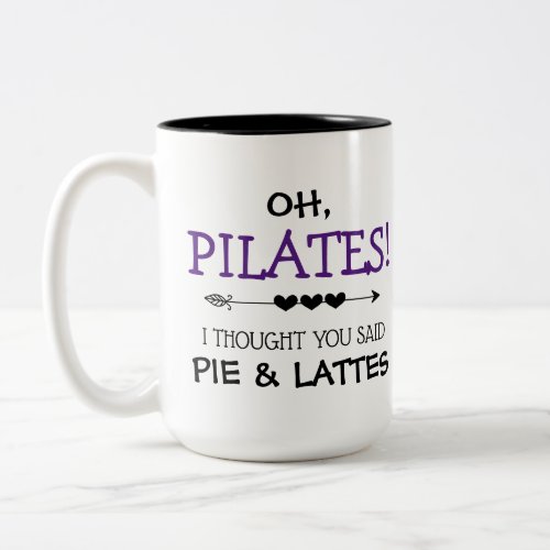Funny Pilates Two_Tone Coffee Mug