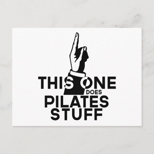 Funny Pilates _ Vintage This One Does Pilates Postcard
