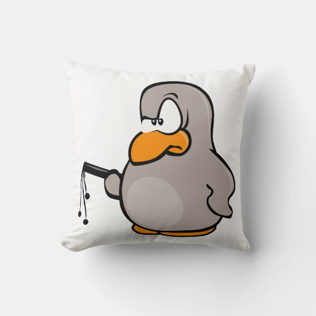 Penguin throw outlet pillow