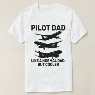 Funny Pilot Art For Dad Pilot Aviation Airplane T-Shirt