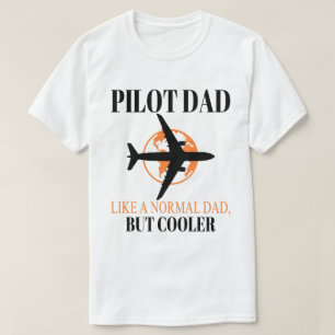 Funny Pilot Art For Dad Pilot Aviation Airplane T-Shirt