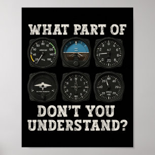 Funny Pilot Art Men Women Aviation Airline Pilot I Poster