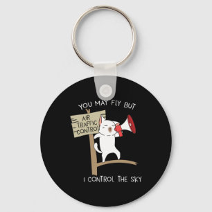 Funny Pilot Aviation Air Traffic Controller Statem Keychain