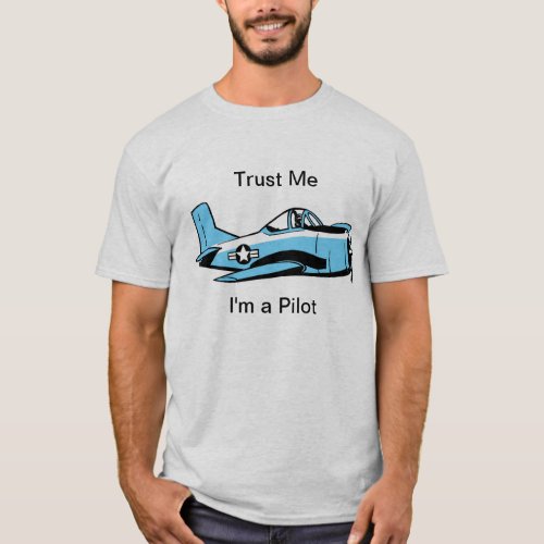 Funny Pilot Cartoon Plane Shirt