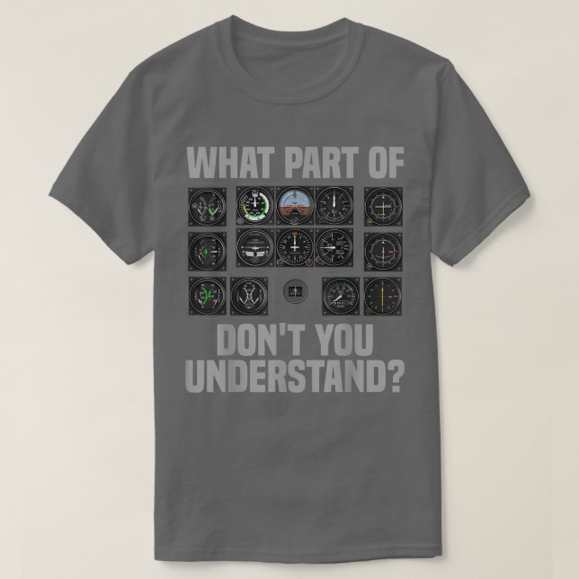 Funny Pilot Design For Men Women Airplane Airline  T-Shirt (Design Front)