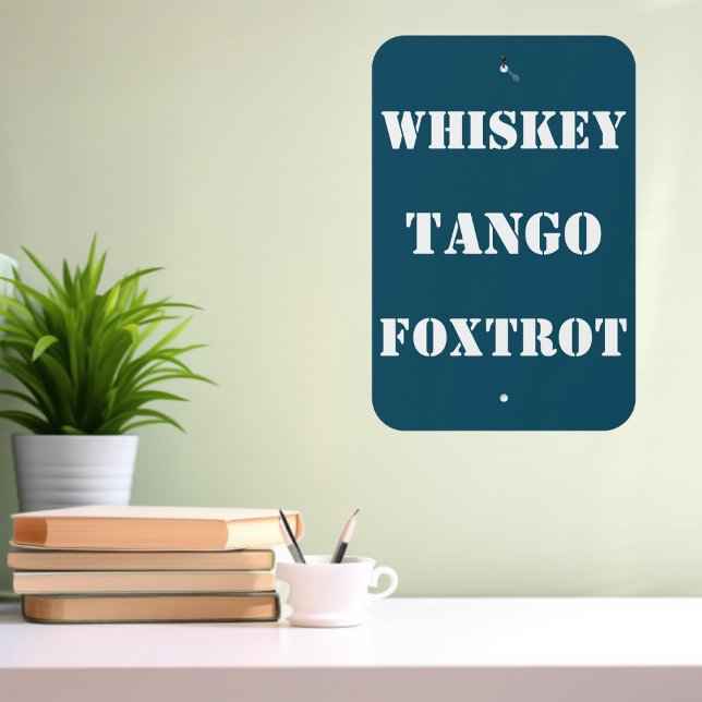 Funny Pilot Phonetic Alphabet Military Aviation  Metal Sign (Creator Uploaded)