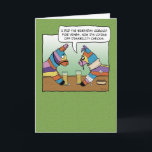 Funny Pinata on Disability Birthday Card<br><div class="desc">You can't beat this funny birthday card with a stick! Two pinatas walk into a bar,  and one shares his pain with his pal.

Thanks for choosing this original design by © Chuck Ingwersen. I post cartoons every day on Instagram: https://www.instagram.com/captainscratchy</div>