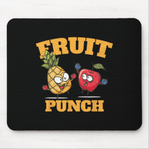 Funny Pineapple Apple Boxing Juice Tropical Fruit Mouse Pad