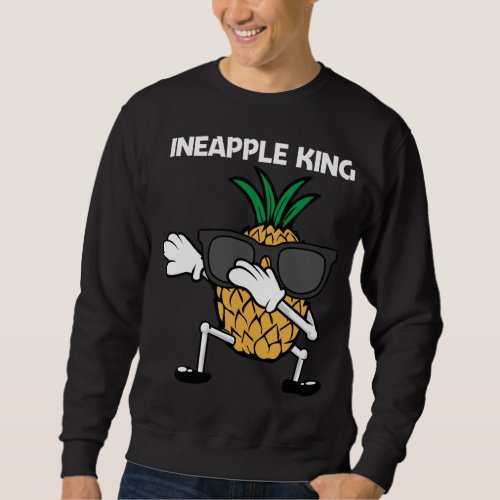 Funny Pineapple Art For Men Dad Fruit Summer Lover Sweatshirt