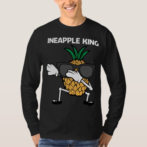 Funny Pineapple Art For Men Dad Fruit Summer Lover T_Shirt